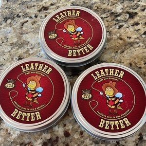 Leather Better beeswax based conditioner NEW no tags